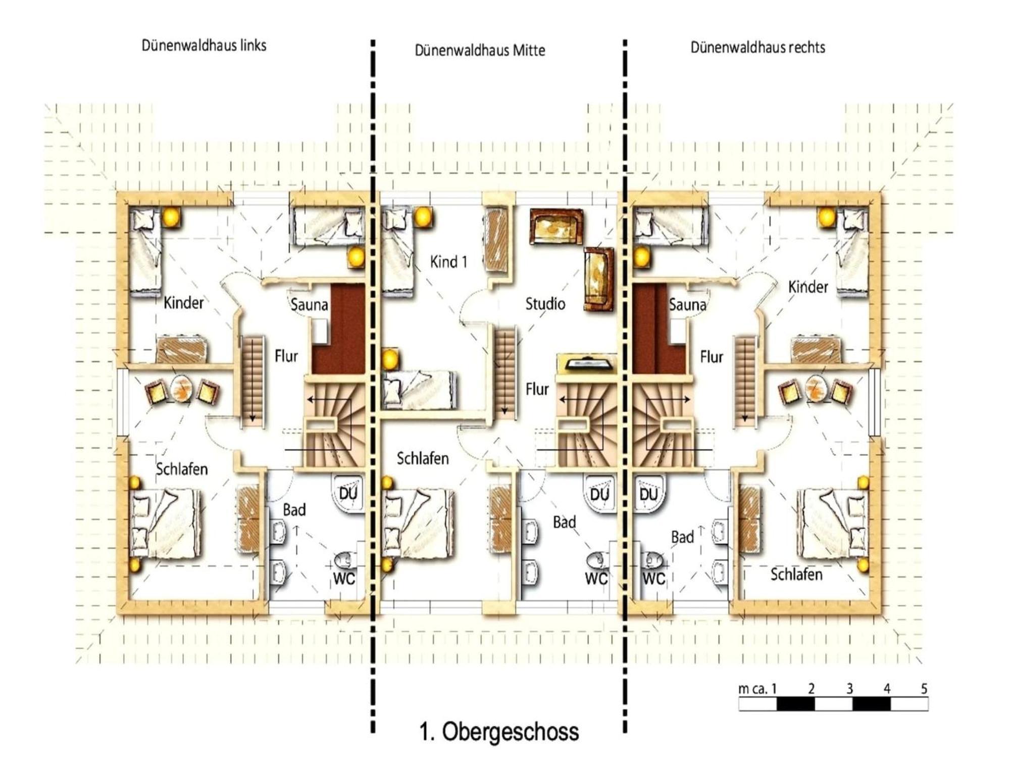 Reihenhaus Duenenwaldhaus Mitte In Trassenheide公寓 外观 照片